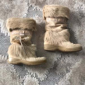 TECNICA tan fur winter boots